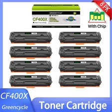 8PK Black CF400X Toner Cartridge Compatible For HP 201A MFP M277 MFP M274n