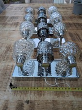 4er Set Next Wandleuchten - Stilvolles Glas & Chrom 