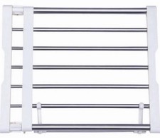 Expandable Closet Shelf RodClothes Hanger Organiser MetalStorage Rack