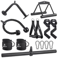 SERTT Workout Cable Machine Attachment for Home Gym, LAT Pulldown Attachments...