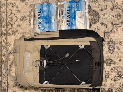 TITAN PRO Insulated Cooler Backpack with Ice Wall Packs Leak Resistant Travel Ba