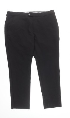 St. Bernard for Dunnes Stores Anzughose Herren schwarz 38 Zoll normale Passform