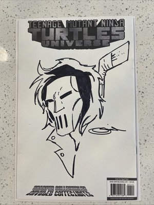 Teenage Mutant Ninja Turtles Universe #1 FULL  SKETCH  By Sajad Shah Casey Jones
