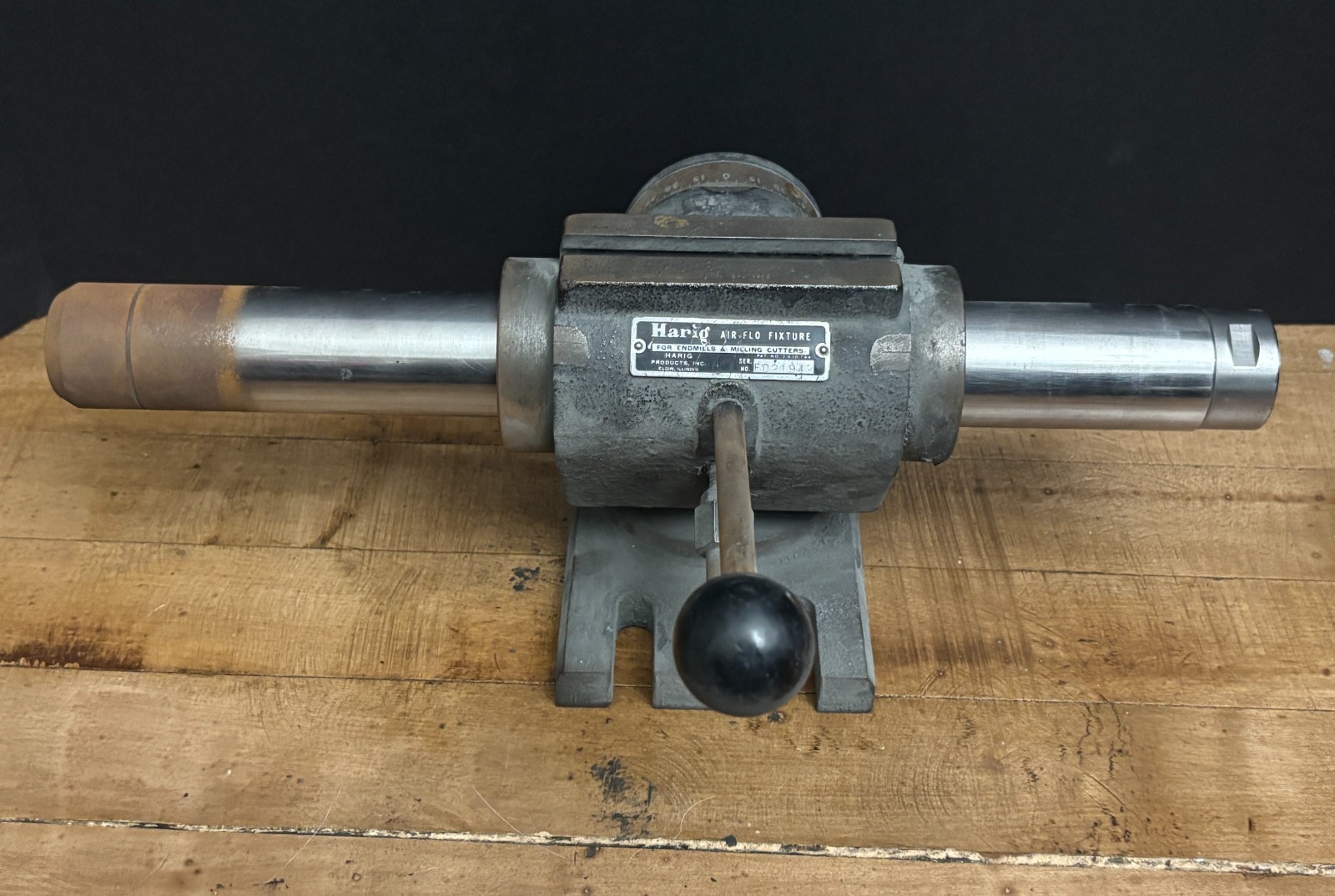 Harig Air-Flo Endmill Grinding Fixture with 16" bar