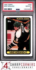 1990 TOPPS #348 MIKE MODANO RC NORTH STARS HOF PSA 10