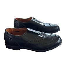 Allen Edmonds Men s Black Oxford Wingtip Shoes Size 11D NWOT 0676