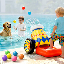 Inflatable Launching Ball Pool Toy, Kids Water Spray Ball Shooting Pool Game, Ou