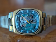Bulova Accutron Spaceview 214 custodia vintage 2023 revisionata in Giappone ottime condizioni