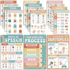 15 Pcs Boho Groovy Parts Of 11 x 17 inches, Speech