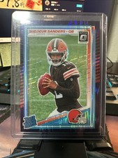 2025 Panini Donruss Optic - Rated Rookie Shedeur Sanders #203 Purple Shock (RC)