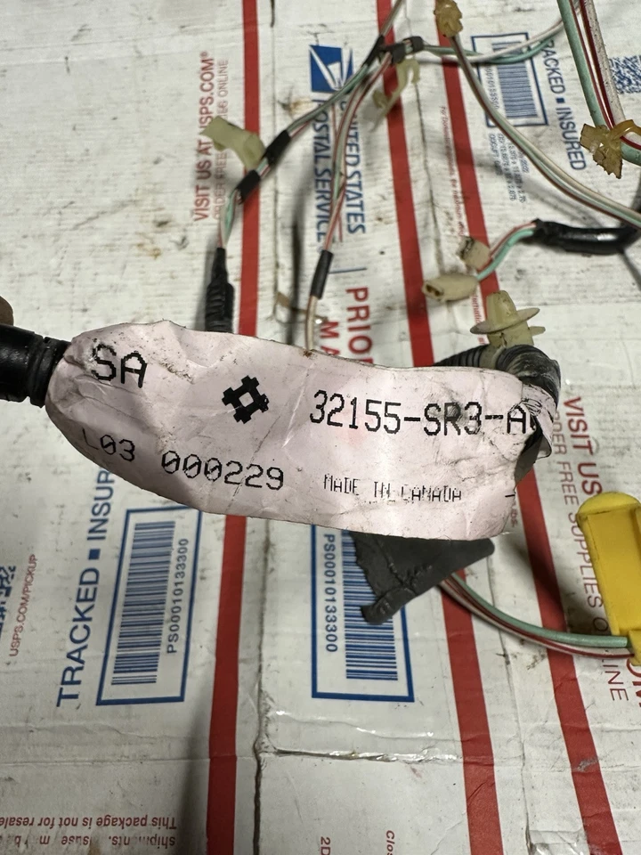 92-95 Honda Civic OEM chicote de fios de teto plugues fios 32155-SR3-A005 HONDA - Imagem 4 de 4