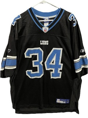 Detroit Lions Kevin Smith #34 Authentic Reebok Size XL Black