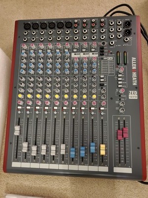 Allen & Heath ZED-12FX - 12 Channel Analog Mixer & USB Audio Interface with FX