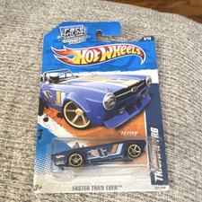 Hot Wheels Triumph TR6 Faster Than Ever 1:64 Diecast Blue Car Boys  Girls 3 