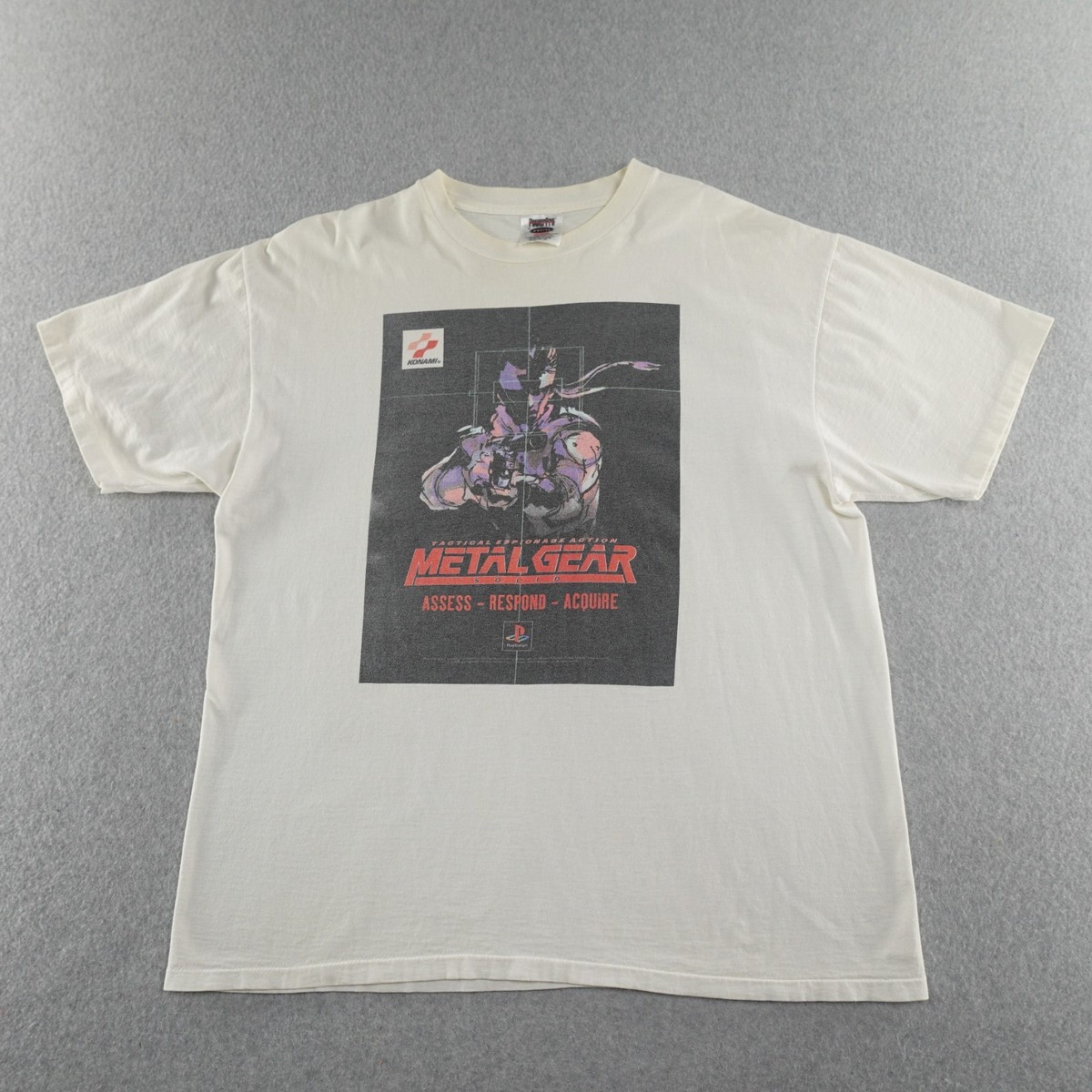 Vintage Metal Gear Solid Mens XL (23X28) Video Game Shirt 1998 | eBay
