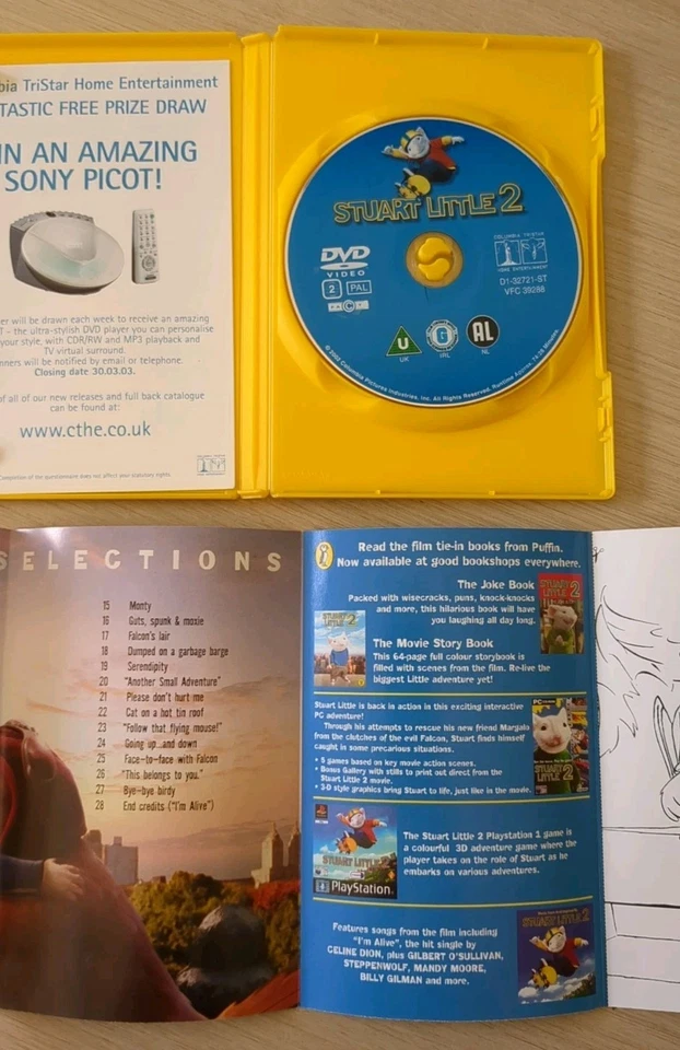 Stuart Little 2 (DVD Region 2 PAL)  Special  Features  - Image 3 of 3