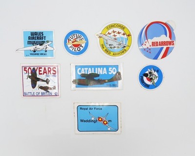 Vintage Aviation Self-Adhesive Vinyl Stickers   Sold Individually