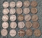 No-Date Buffalo Nickels Indian Head Nice Lot of 25 five cent USA coin circulated