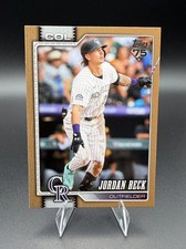 2026 Topps 75 Jordan Beck Serial Numbered 0245/2026  #12 Colorado Rockies