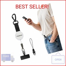 MoKo Anti-theft Phone Tether, Phone Lanyard Retractable Steel Line Cellphone Str