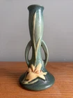 Vintage Roseville Art Pottery Zephyr Lily Bud Vase #201-7” Excellent Condition