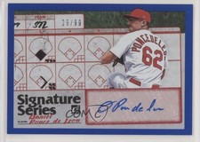 2019 Donruss Signature Series Blue 29/99 Daniel Ponce de Leon Rookie Auto RC c7z