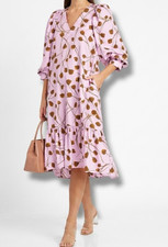 Puff Sleeve Cottagecore Dress Target Tiered Midi Floral Print Size Small