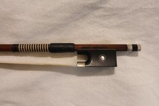 German 4/4 Violin Bow Labeled "Josef Schuster", Pernambuco Wood