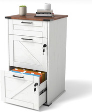 3 Drawer File Cabinet with Lock, Home Office Filing Organizer, for Letter Size F