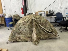 US Army Multi Cam Litefighter 1 Man Tent New Complete Carbon Fiber Poles
