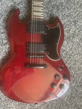Vintage VS6 6 String Electric Guitar - Cherry Red (VNTG-VS6-CH-RD)
