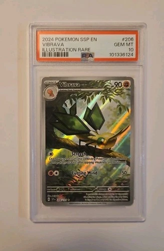 2024 Pokemon Surging Sparks Vibrava #206/191 PSA 10 GEM MINT