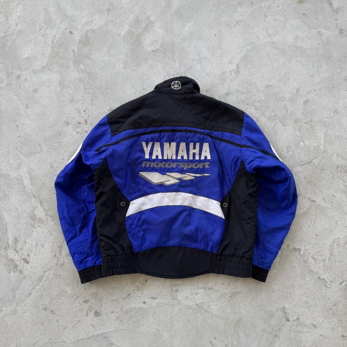 Vintage 90s Yamaha Motorsport Racing Jacket Size L Blue Black | eBay