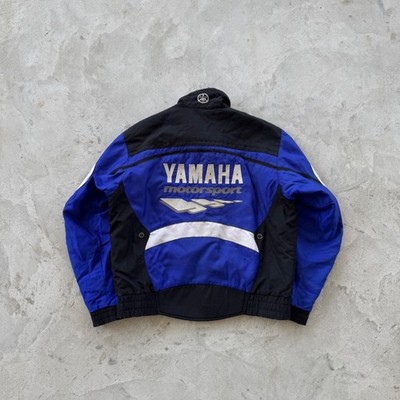Vintage 90s Yamaha Motorsport Racing Jacket Size L Blue Black | eBay