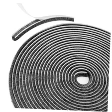 33FT Brush Weather Stripping, 0.35"W x 0.2"T High-Density Self-Adhesive Seal 