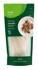 Fresh Brand, Wild Caught Flounder Boneless Skinless Fillet Portions,... 