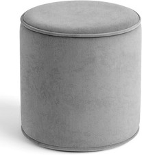 Velvet Foot Rest Stool Pouffe Living Room Beanbag Ottoman Footstools Premium