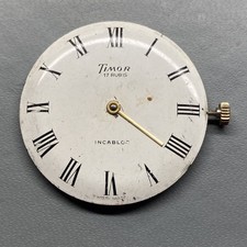 Vintage Timor Peseux 320 Manual Wind Watch Movement. Working