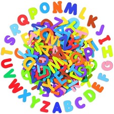 1050 Pcs Letter Stickers,10 Colors Foam Letter Stickers, Self-Adhesive ABC Al...