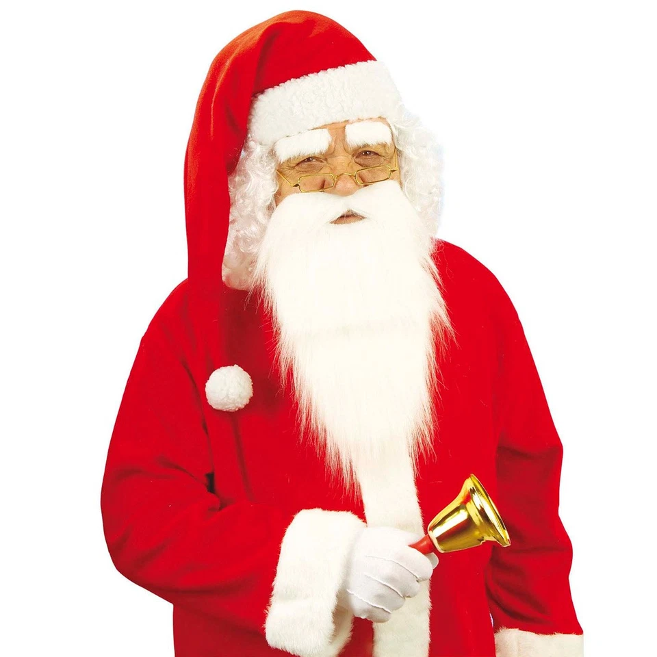 NET TOYS Bommelmütze Lange Weihnachtsmann Mütze Nikolaus Rot Weihnachtsmütze Santa Claus
