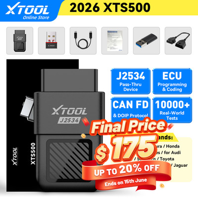 2026 NEW XTOOL XTS500 J2534 Auto Pass-Thru Programmer OEM Reprogramming Diagnose