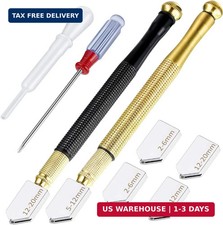 9 Pcs Glass Cutter Tool Mirror Cutting Tool with 2-6 Mm, 5-12 Mm, 12-20 mm Glass