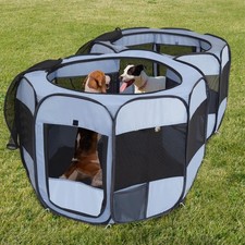 2-in-1 XLarge Pop Up Dog Playpen, Cat Puppy Pet Playpen, Indoor Outdoor Cats ...