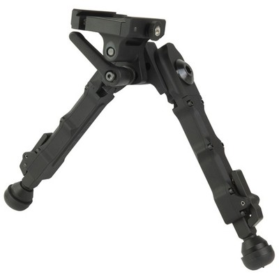 Accu-Tac FD-4 Arca Swiss Quick Detach Bipod Black Aluminum 5.75-8.63 Inches