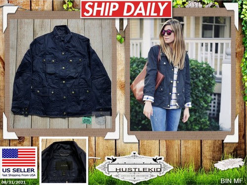 j crew navy field jacket