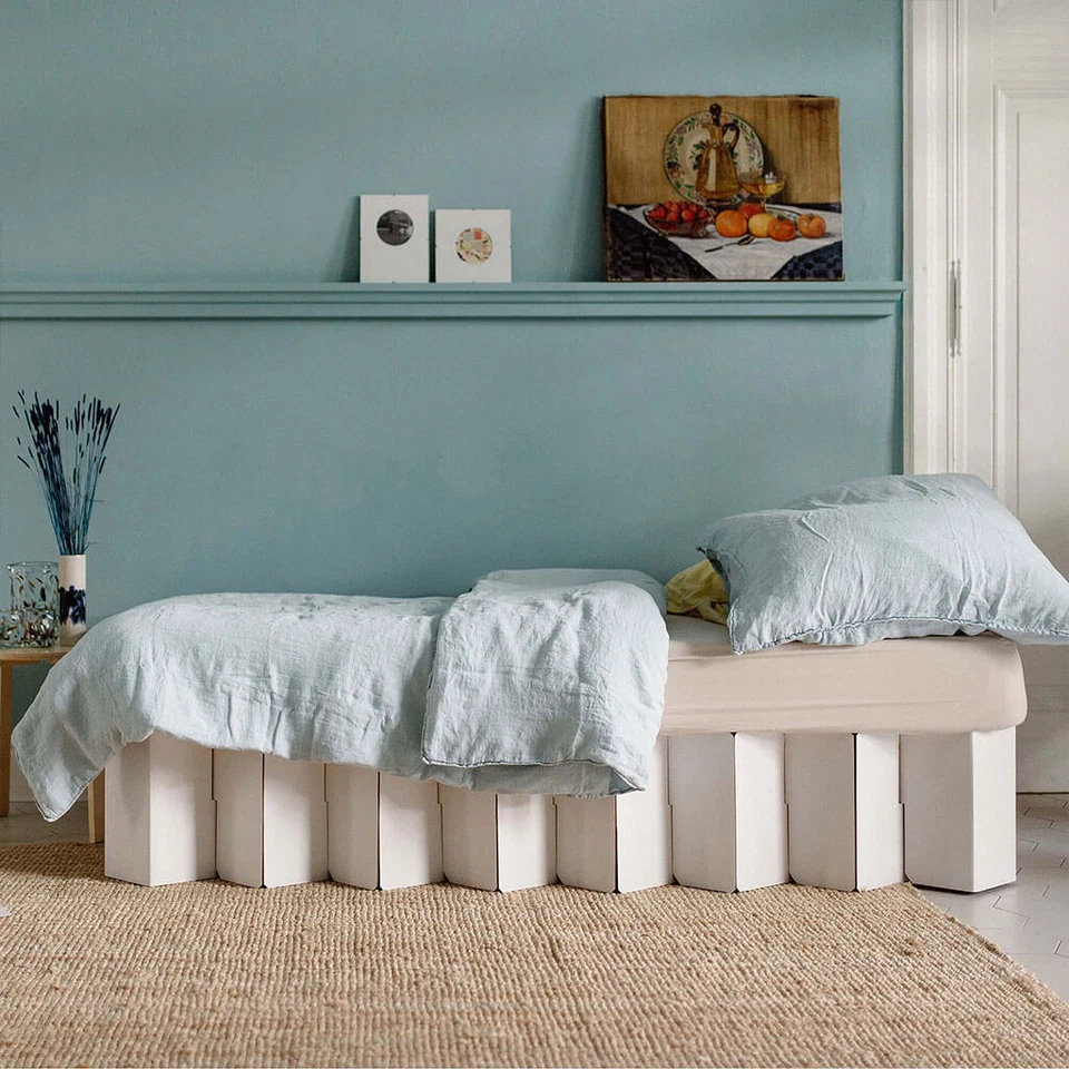 Pappbett ROOM IN A BOX Bett 2.0: Nachhaltiges Klappbett aus Wellpappe - Bild 4 von 4