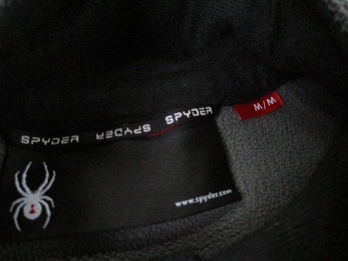 Spyder Jacket Mens M Gray Hiking Logo Outdoors Sweater Grid Heavy Coat Camping - Picture 6 of 9