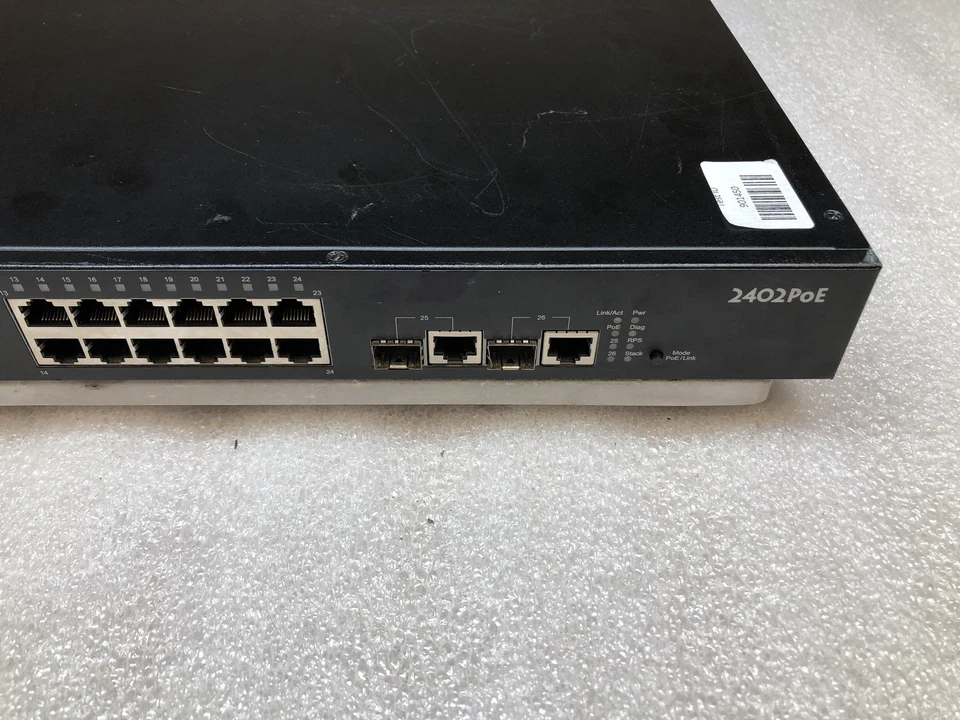 EdgeWater Networks 2402PoE 24-Port 10/100 Ethernet 2xSFP Network Switch - Image 3 of 4