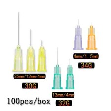 100pcs Tattoo Needle 30G 4/13/25mm 32G 4/13mm 34G Disposable Part Painless Small