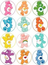 24 Care Bears Fairy Cake Toppers Edible Party Decorations
